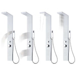 ZNTS Shower Panel System Aluminium Matte White 142372