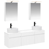 Bathroom Cabinet Set 5 pcs White Engineered Wood 3406591