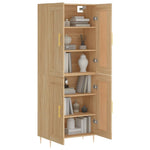 Highboard Sonoma Oak 69.5x34x180 cm Engineered Wood 3199676