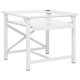 Washing Machine Pedestal with Pull-Out Shelf White 50449