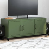 TV Cabinet Olive Green 100.5x39x43.5 cm Steel 846648