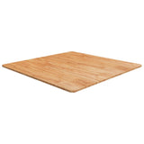 Square Table Top Light Brown 90x90x1.5cm Treated Solid Wood Oak 343005