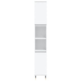 Bathroom Cabinet White 30x30x190 cm Engineered Wood 831524
