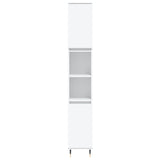 3 Piece Bathroom Furniture Set White Engineered Wood 3190291