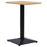Bistro Table Leg Black 41x41x72 cm Cast Iron 325437