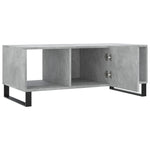 ZNTS Coffee Table Concrete Grey 102x50x40 cm Engineered Wood 829328