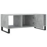 ZNTS Coffee Table Concrete Grey 102x50x40 cm Engineered Wood 829328