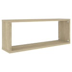 Wall Cube Shelf 6 pcs Sonoma Oak 60x15x23 cm Engineered Wood 807144