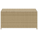 Garden Storage Box Mix Beige 190L Poly Rattan 365323