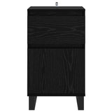 Sideboard with Drawer Black oak 35 x 40 x 70 cm Engineered wood 881770