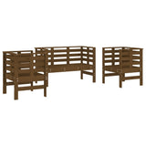 3 Piece Garden Lounge Set Honey Brown Solid Wood Pine 825145