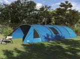 Tunnel Tent 6-Person with Roof Blue and Grey 890 x 470 x 220 cm 42004045