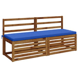 2-Piece Bench Cushions SOEST 2 pcs 100% Polyester Royal Blue 949461