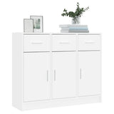 Sideboard White Engineered Wood Medium Sideboard Rectangular 823008