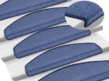 Stair Mats 10 pcs 65x24x4 cm Blue Half Round Large 149765