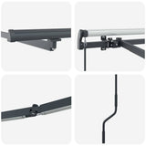 Awning Frame Anthracite 4.5 x 2.5 m Aluminium 46874