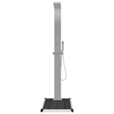 ZNTS Outdoor Shower with Tray WPC Stainless Steel 3051290