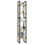 5-Tier Book Cabinet 40x30x175 cm Pinewood 3081973