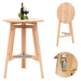 Foldable Bar Table 78 cm Fir Wood 45532