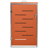 Single Wheelie Bin Shed 69x77.5x112.5 cm Stainless Steel 149562