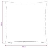 Cushion Cover 6 pcs HEERLEN Black 80 x 80 cm Velvet 913532