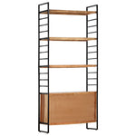 ZNTS 4-Tier Bookcase 80x30x180 cm Solid Acacia Wood 284420