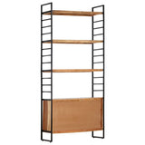 4-Tier Bookcase 80x30x180 cm Solid Acacia Wood 284420