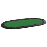ZNTS 10-Player Folding Poker Tabletop Green 208x106x3 cm 80400