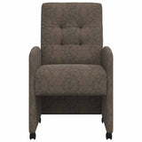 Dining Chairs with Wheels 2 pcs Dark grey 57 x 67 x 98 cm 42017898