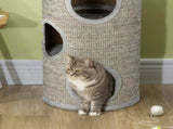 Cat Climbing Frame, Covered with Sisal, Cosy Platform - Light Grey T3398P349910