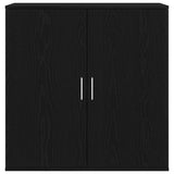 Sideboard Black Oak 79 x 38 x 80 cm Engineered Wood 862269