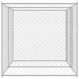 Dog Cage Silver 400 x 200 x 200 cm Galvanised Steel 3368306