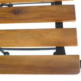 Folding Chair Set of 4 Brown and Black 316834