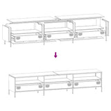 TV Cabinet Mustard Yellow 202x39x43.5 cm Cold-rolled Steel 851349