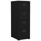 Filing Cabinet Black 46x62x133 cm Steel 336280