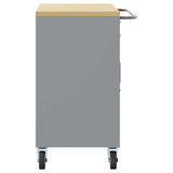 Trolley Rolling Workbench Red and Grey 75 x 45 x 85 cm 4103488