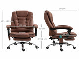 Heated 6 Points Vibration Massage Executive Office Adjustable Swivel Ergonomic High Back Desk T3398P328229