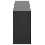Shoe Bench Black 80x24x45 cm Engineered Wood 342641