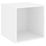 5 Piece TV Cabinet Set White Engineered Wood 3079610