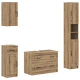 4 Piece Bathroom Cabinet Set UTRECHT Artisan Oak 3417980