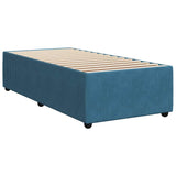 Bed Frame without Mattress Blue 80x200 cm Velvet 3284974