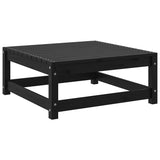 3 Piece Garden Lounge Set Black Solid Wood Pine 805704