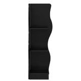 Corner Shelf with Shelf Black 34 x 33 x 102 cm Engineered Wood 899937