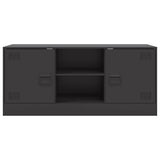 TV Cabinet Black 99x39x44 cm Steel 841685