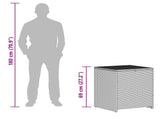 Cushion Box 55 x 55 x 69 cm steel 42026739