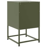 Bedside Cabinets 2 pcs Olive Green 36x39x60.5 cm Steel 846563
