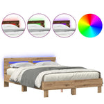 Bed Frame Artisan oak 150 x 200 cm Engineered wood 3333943