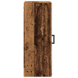 Wall Mounted Cabinet Old Wood 34.5x34x90 cm Engineered Wood 857334