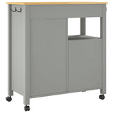 Kitchen Trolley MONZA 84x40x88.5 cm Solid Wood Pine 376110