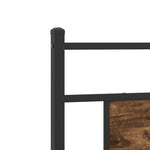 Bed Frame without Mattress Smoked Oak 75x190 cm Small Single Engineered Wood 4106733